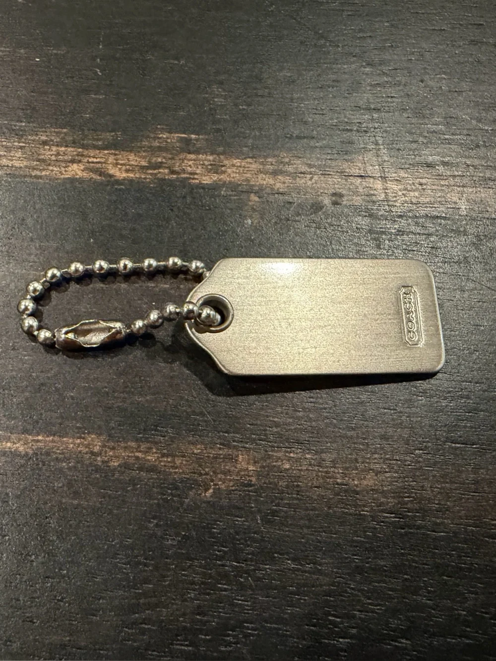 Silver Coach Metal Mini Hangtag